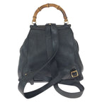 Gucci Bamboo Black Gold Leather 003 Backpack — view 2