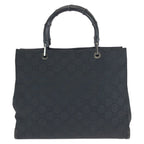 Gucci Bamboo Black Silver Nylon 002 Tote — view 2