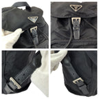 Prada Tessuto Black Silver Nylon Backpack — view 5