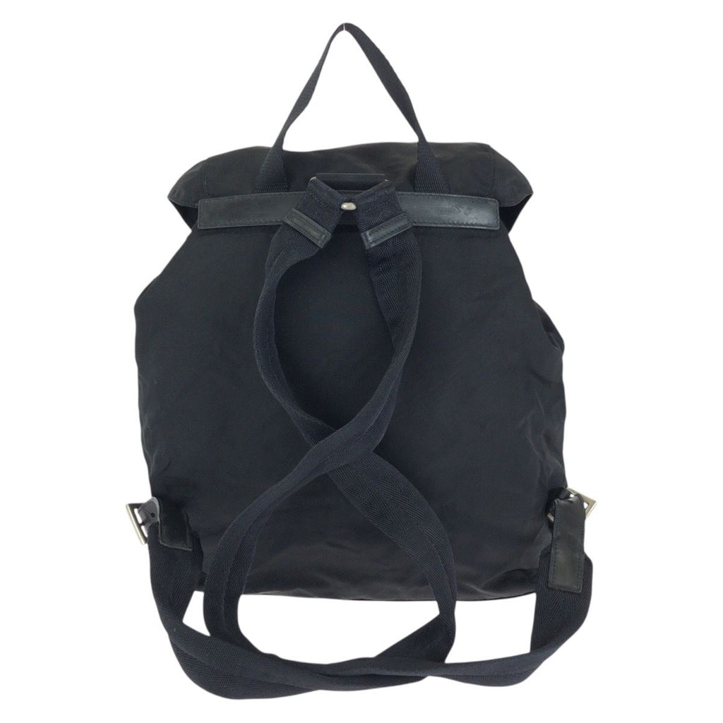 Prada Tessuto Black Silver Nylon Backpack — view 2