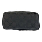 Gucci Black GG Canvas Leather Handbag Pouch — view 9