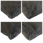 Gucci Black GG Canvas Leather Handbag Pouch — view 4