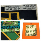 Hermes Astres Et Soleils Carre 90 Green Multicolor Silk Scarf — view 3