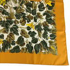 Hermes L'arbre de Soie Carre 90 Orange Silk Scarf — view 9