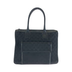 Gucci Black Silver GG Canvas 000 Tote Shoulder