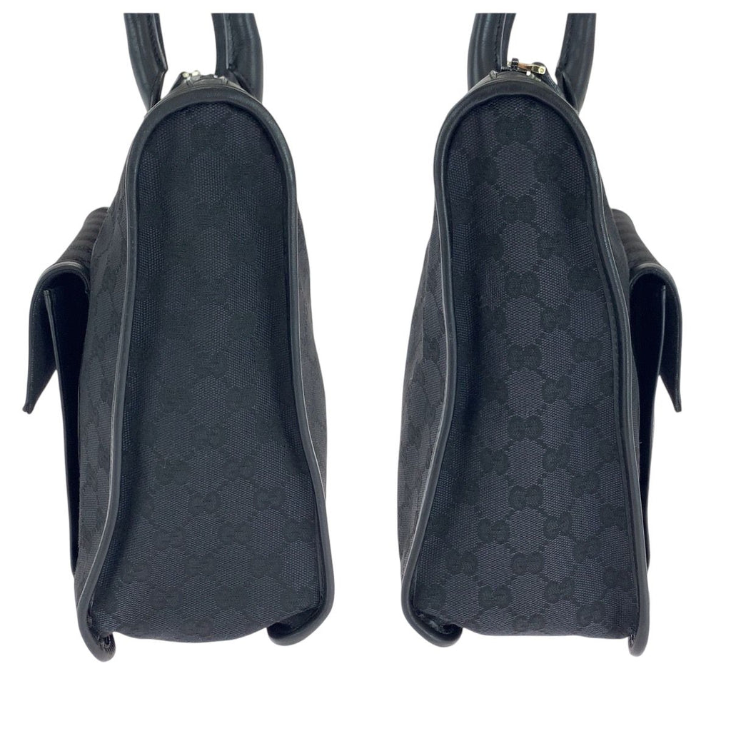 Gucci Black Silver GG Canvas 000 Tote Shoulder — view 8
