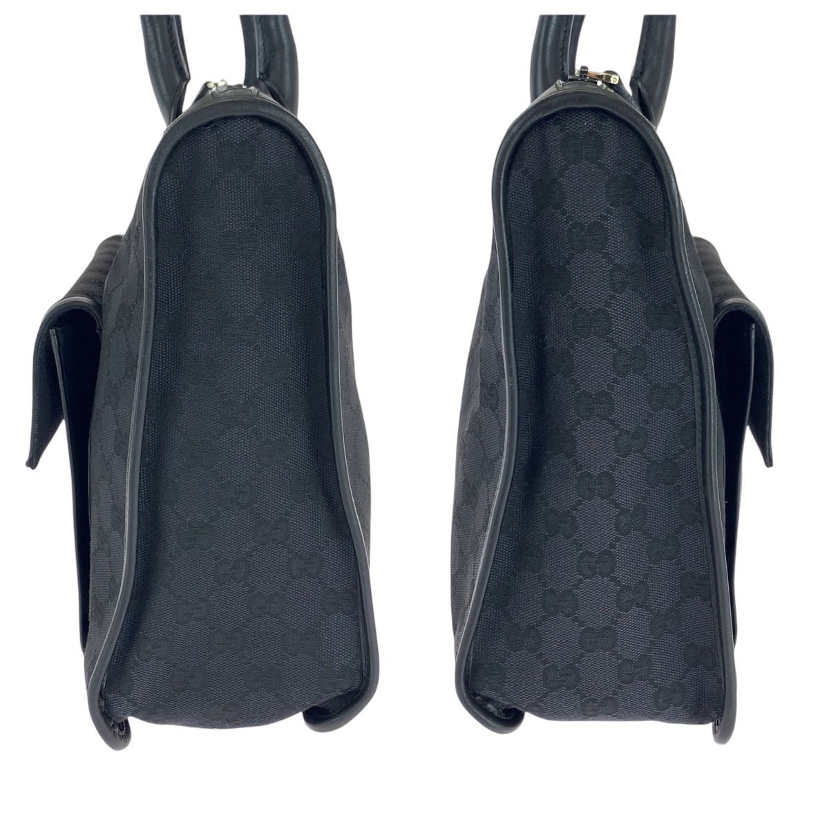 Gucci Black Silver GG Canvas 000 Tote Shoulder — view 8