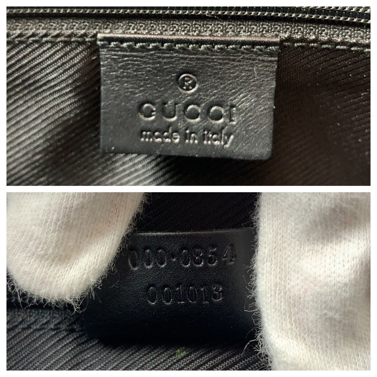 Gucci Black Silver GG Canvas 000 Tote Shoulder — view 4