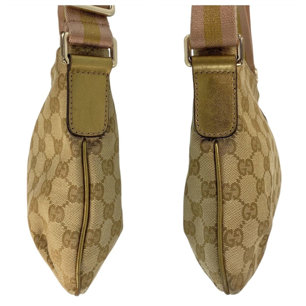 Gucci Sherry Line Beige Pink Gold GG Canvas Shoulder — view 7