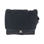 Prada Tessuto Black Silver Nylon Shoulder