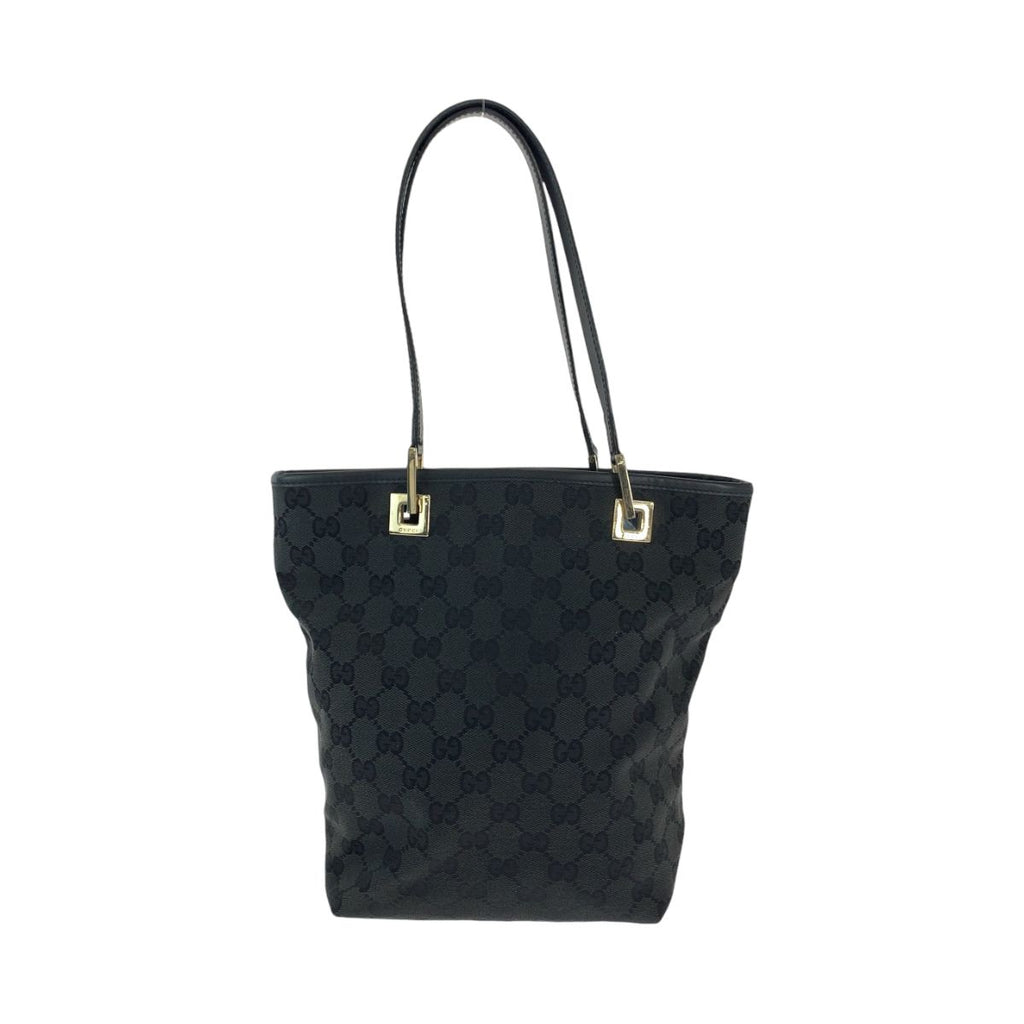 Gucci Black Gold GG Canvas 002 Tote Shoulder