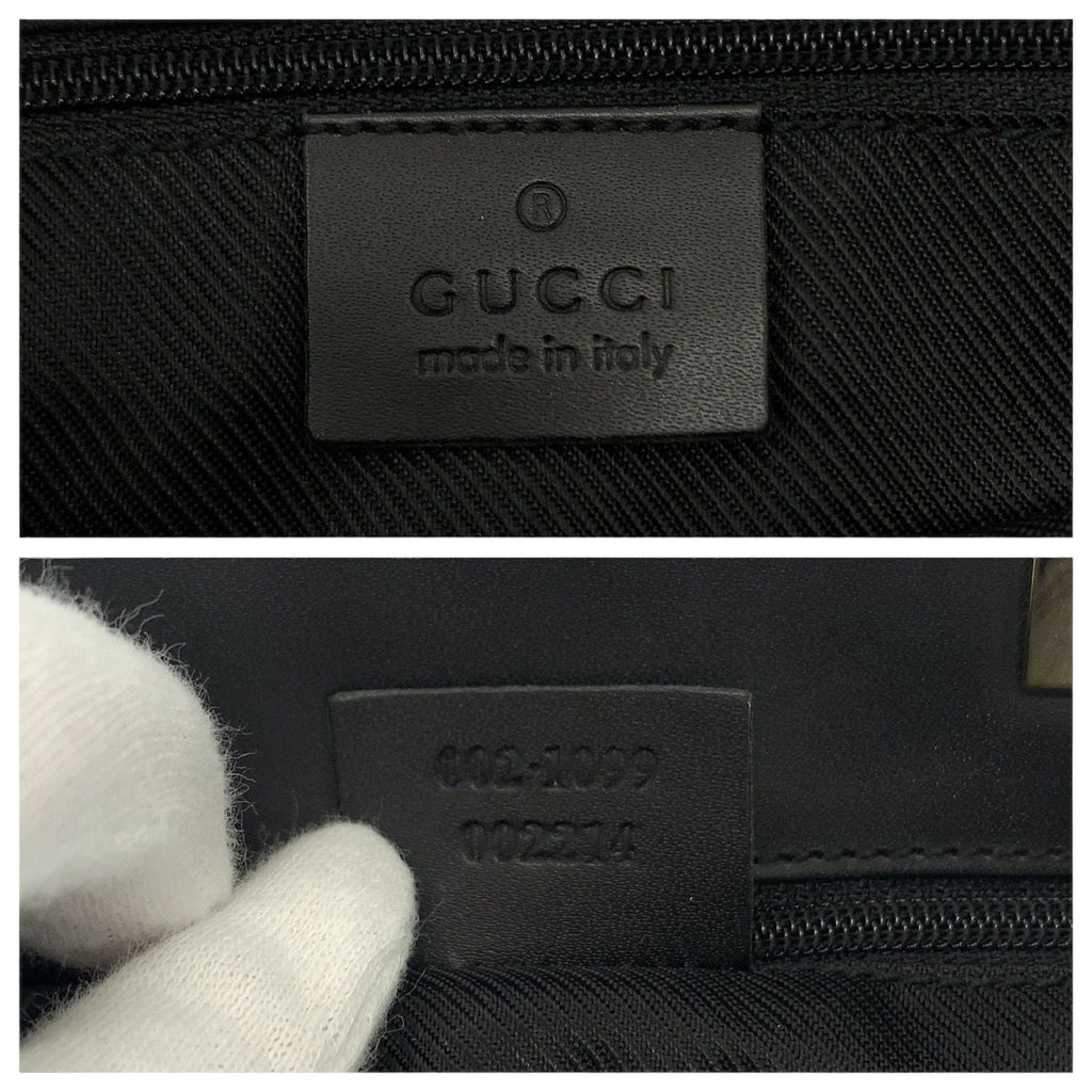 Gucci Black Gold GG Canvas 002 Tote Shoulder — view 4