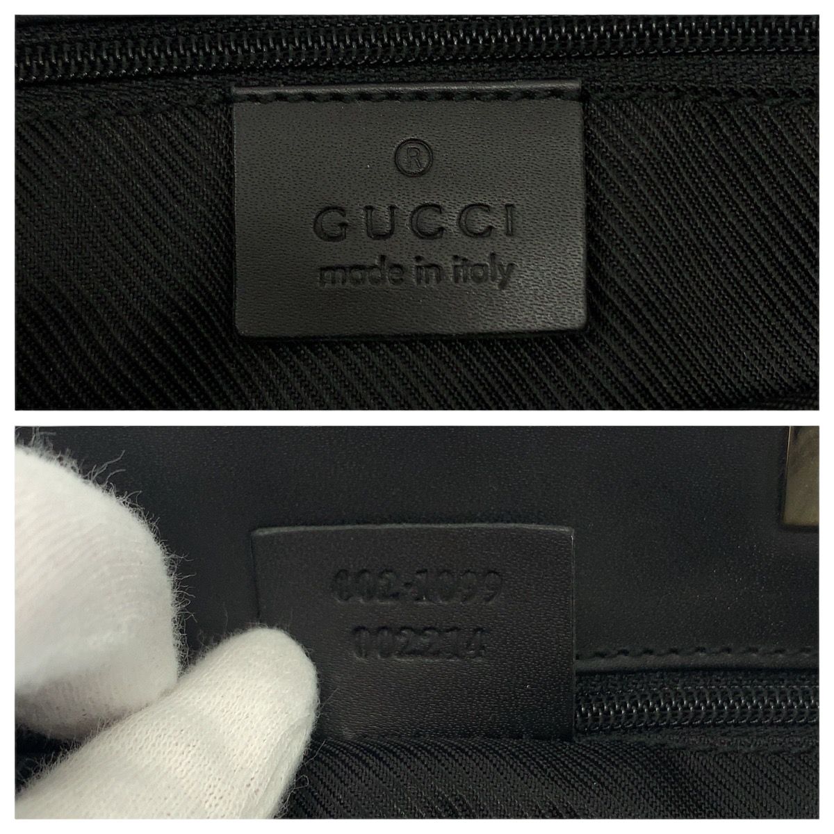 Gucci Black Gold GG Canvas 002 Tote Shoulder — view 4