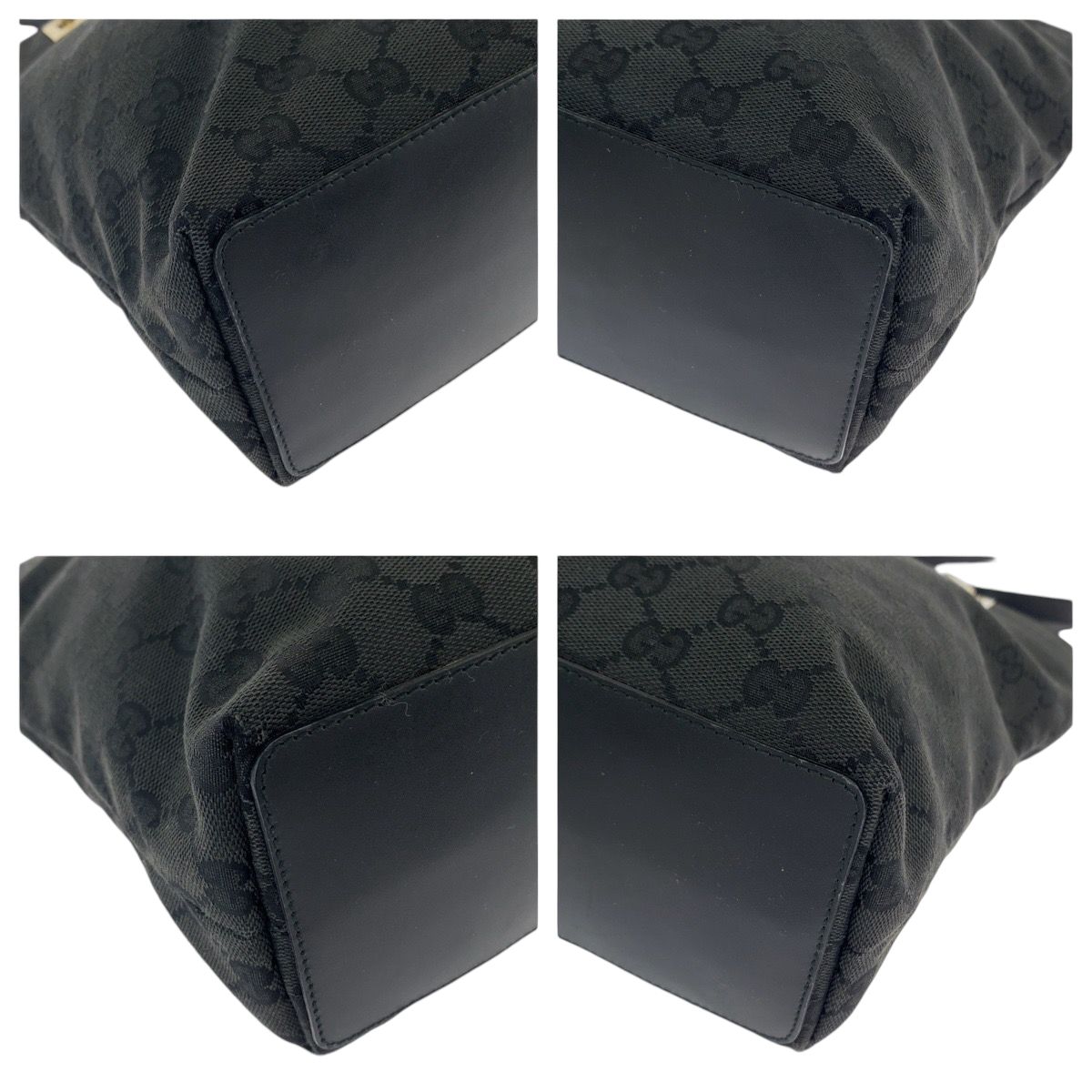 Gucci Black Gold GG Canvas 002 Tote Shoulder — view 3