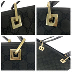 Gucci Black Gold GG Canvas 002 Tote Shoulder — view 6