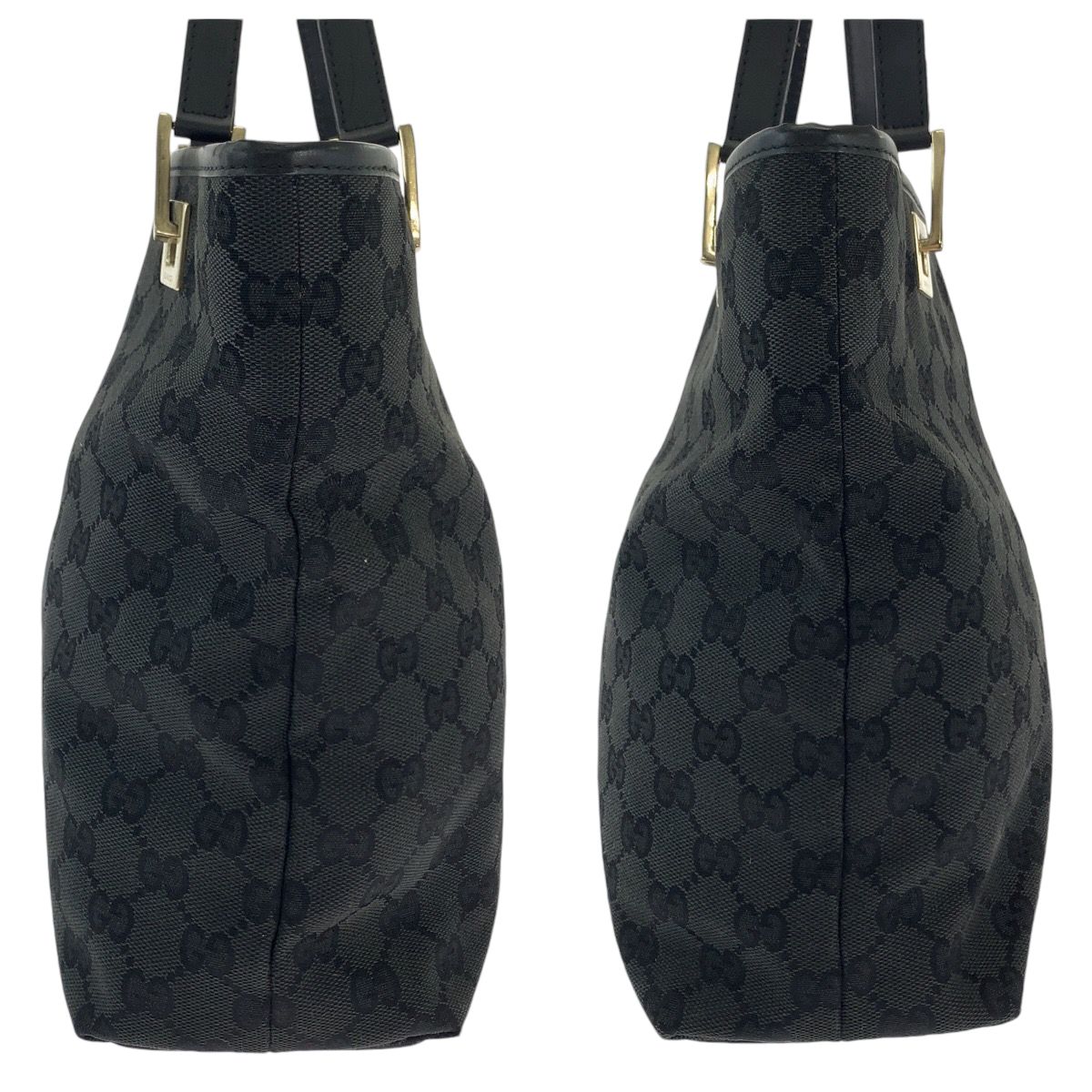 Gucci Black Gold GG Canvas 002 Tote Shoulder — view 8