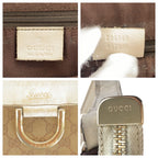 Gucci Abbey Beige Ivory GG Canvas Leather Shoulder — view 4