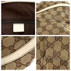 Gucci Abbey Beige Ivory GG Canvas Leather Shoulder — view 6