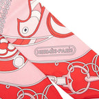 Hermes Twilly Ethnology Folkror Scarf Pink Silk — view 6
