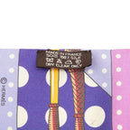 Hermes Twilly Clic Clac a Pois Scarf Purple Silk — view 6