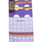 Hermes Twilly Clic Clac a Pois Scarf Purple Silk — view 4