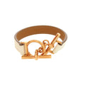 Hermes Croisier Veau Swift Nata Rose Gold Bracelet
