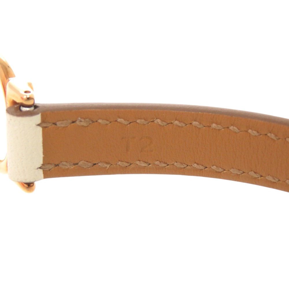 Hermes Croisier Veau Swift Nata Rose Gold Bracelet — view 5