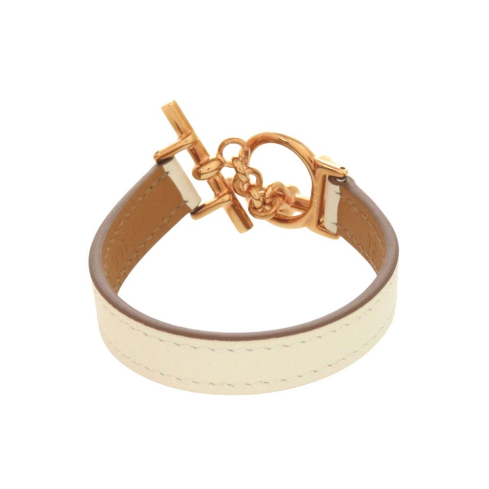 Hermes Croisier Veau Swift Nata Rose Gold Bracelet — view 3