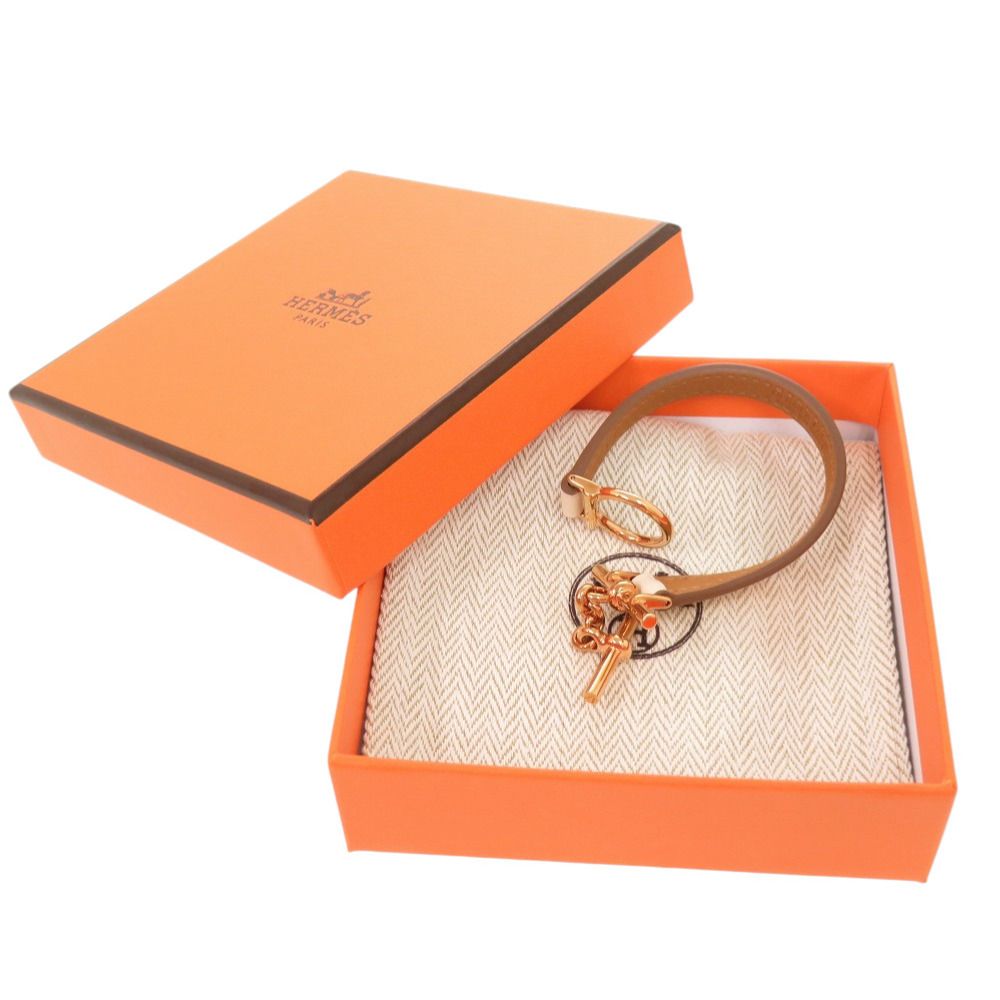 Hermes Croisier Veau Swift Nata Rose Gold Bracelet — view 2