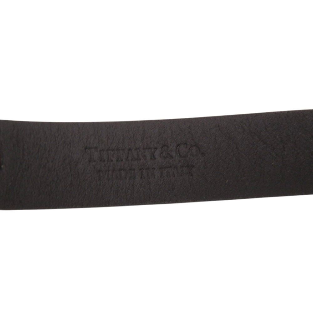 Tiffany & Co Return to Logo Leather Blue Bracelet — view 3