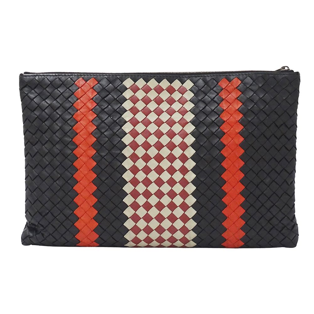 Bottega Veneta Intrecciato Clutch Leather Black — view 2