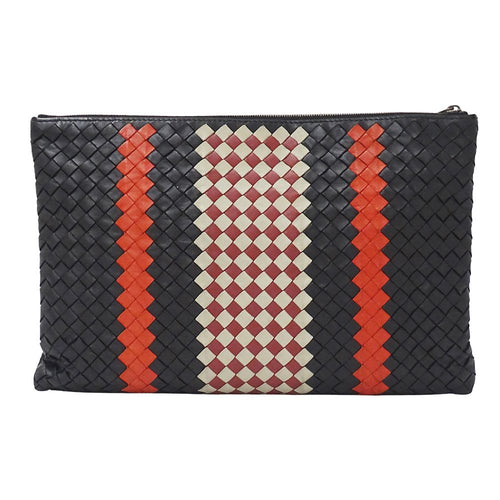 Bottega Veneta Intrecciato Clutch Leather Black — view 2