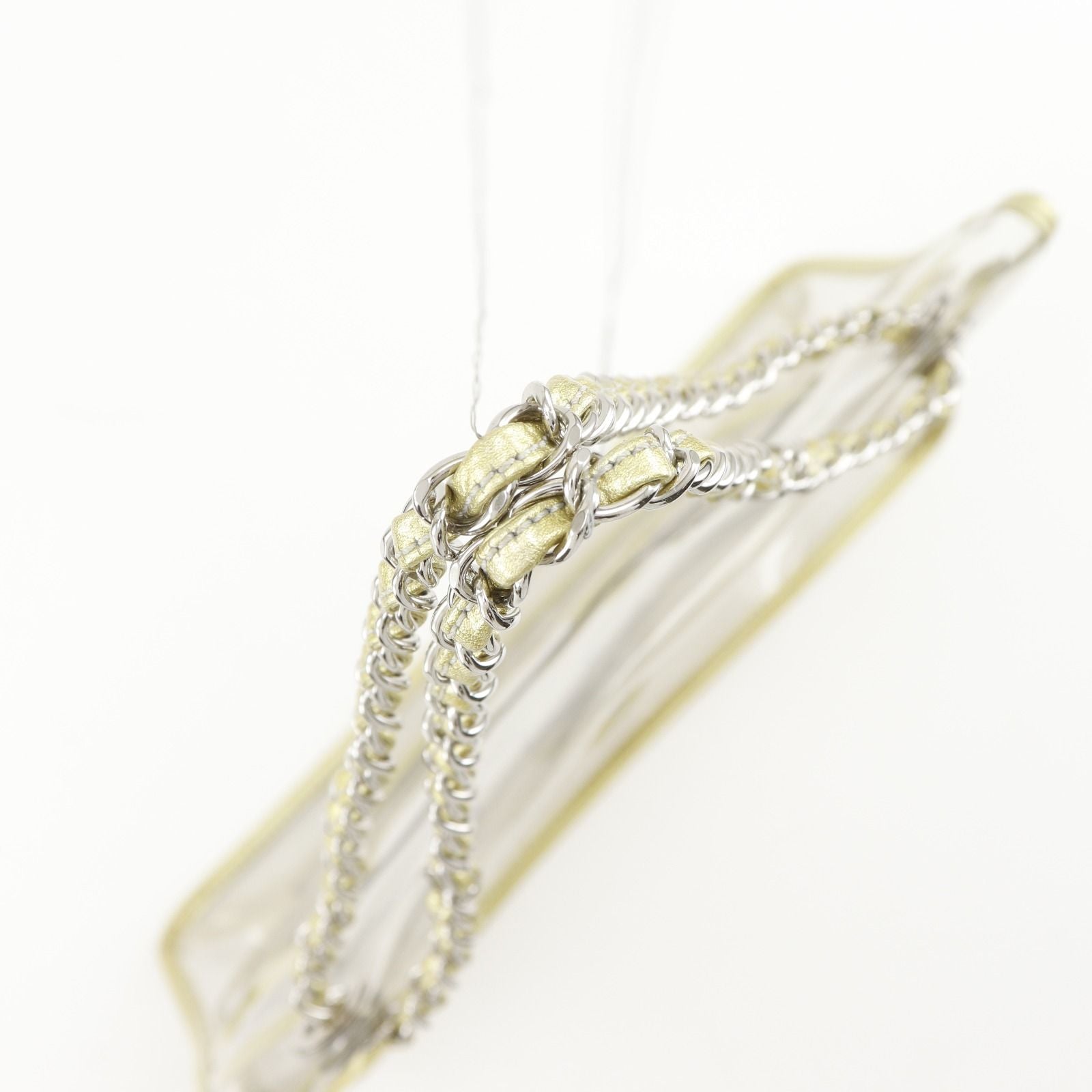 Chanel Chain Shoulder Vinyl Clear Gold — view 5