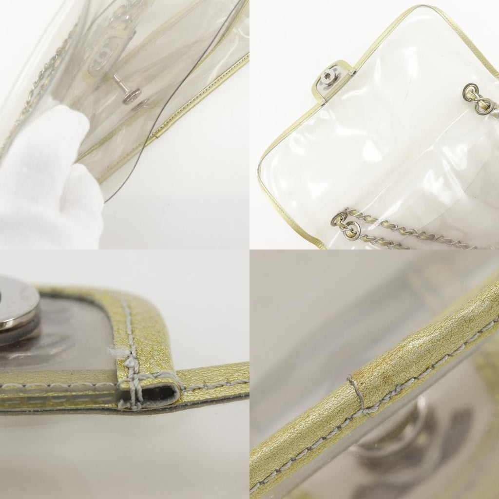 Chanel Chain Shoulder Vinyl Clear Gold — view 7