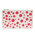 Louis Vuitton Neverfull Pouch Yayoi Kusama Dot Infinity Leather White