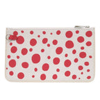 Louis Vuitton Neverfull Pouch Yayoi Kusama Dot Infinity Leather White — view 2