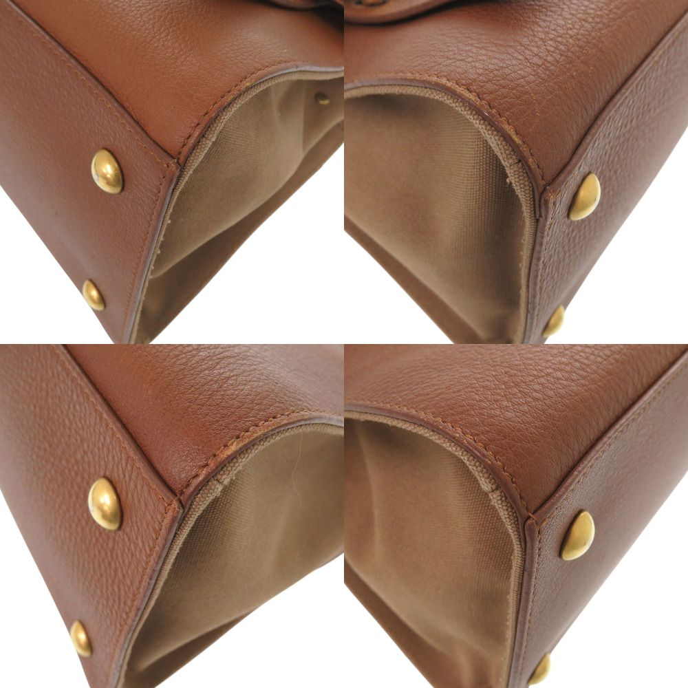 Saint Laurent Paris Muse Two Leather Canvas Brown 2-Way Shoulder — view 4