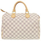 Louis Vuitton Speedy 30 Damier Azur Handbag — view 2