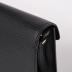 Louis Vuitton Epi Bag Black Pochette Sellier Second Bag Silver — view 6