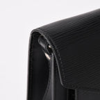 Louis Vuitton Epi Bag Black Pochette Sellier Second Bag Silver — view 5