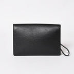 Louis Vuitton Epi Bag Black Pochette Sellier Second Bag Silver — view 2