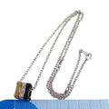 Louis Vuitton Pendant Monogram Gold Silver Black Metal