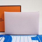 Hermes Card Case Calvi Mauveper Chevre Business Holder — view 2