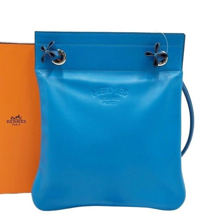 Hermes Shoulder Bag Sac Ari Numini Blue Swift