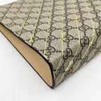 Gucci Clutch GG Supreme Gold Beige Leather — view 4