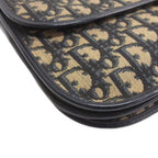 Dior Vintage Trotter Shoulder Bag Navy — view 5