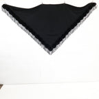Fendi Cashmere Fringe Triangle Shawl Scarf