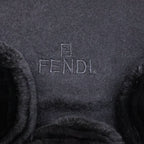 Fendi Cashmere Fringe Triangle Shawl Scarf — view 4
