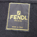 Fendi Cashmere Fringe Triangle Shawl Scarf — view 5