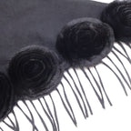 Fendi Cashmere Fringe Triangle Shawl Scarf — view 3